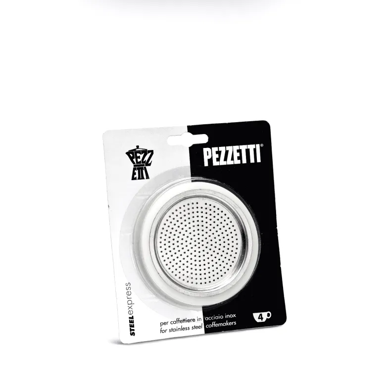 Uszczelki + sitko do kawiarek stal. Pezzetti 4 tz - zdjęcie 1