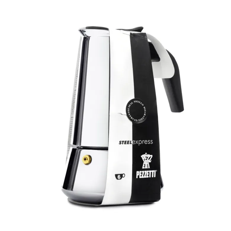 Pezzetti Steelexpress kawiarka stalowa na indukcję 6 tz / 300 ml srebrna