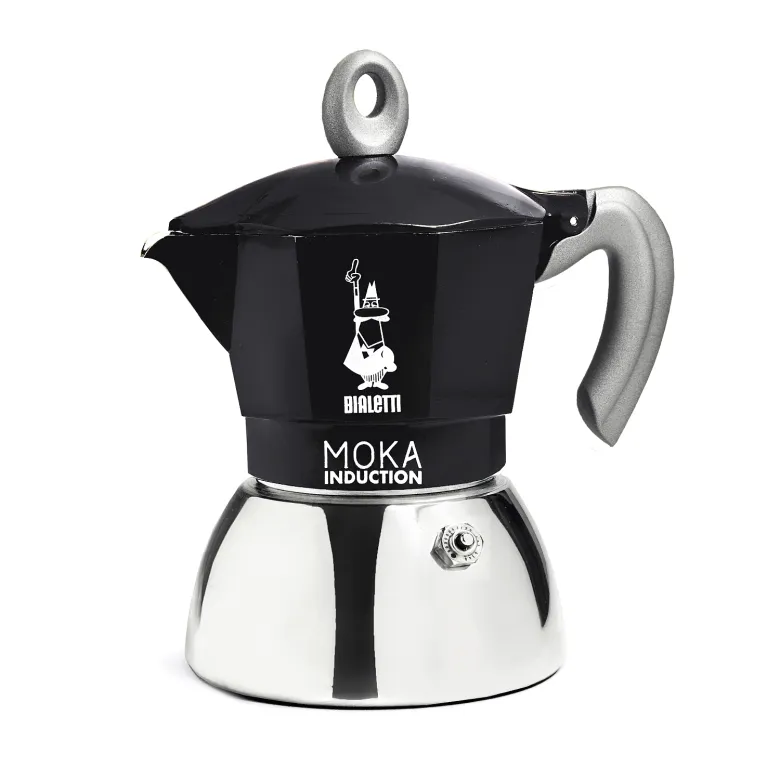 Bialetti New Moka Induction kawiarka stalowa na indukcję 2 tz / 100 ml czarna - zdjęcie 1