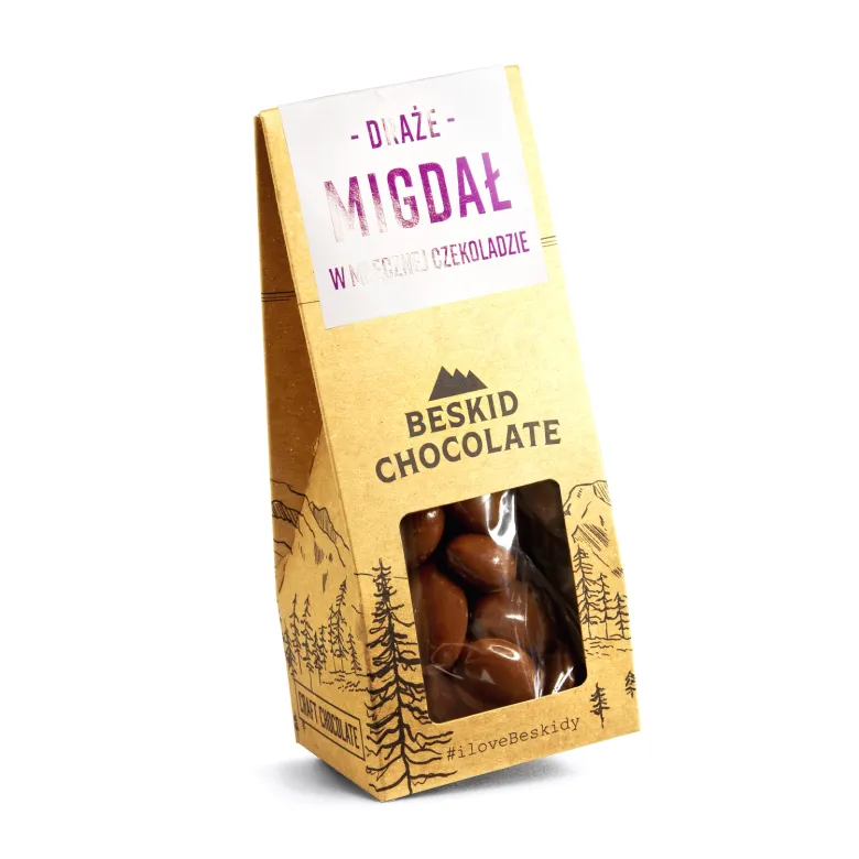Beskid Chocolate Migdał w mlecznej czekoladzie waga 50 g - zdjęcie 1