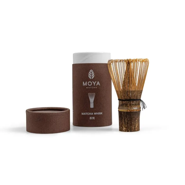 Moya Matcha Chasen miotełka bambusowa do matchy ciemny