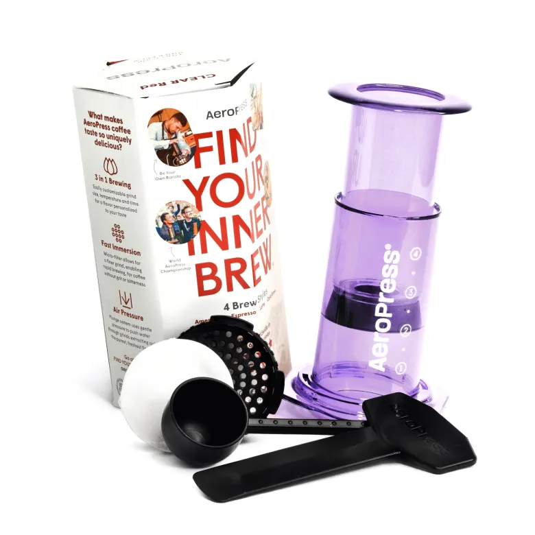 AeroPress Clear zaparzacz do kawy kolor fioletowy