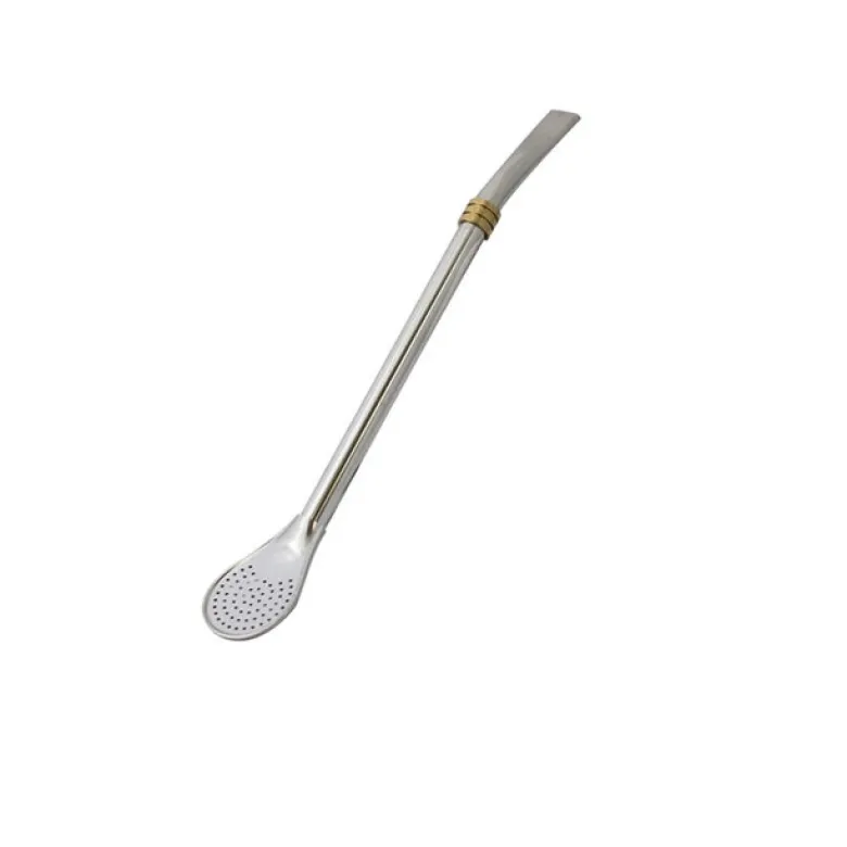 Bombilla Anillo ze złotym pierścieniem długość 19 cm