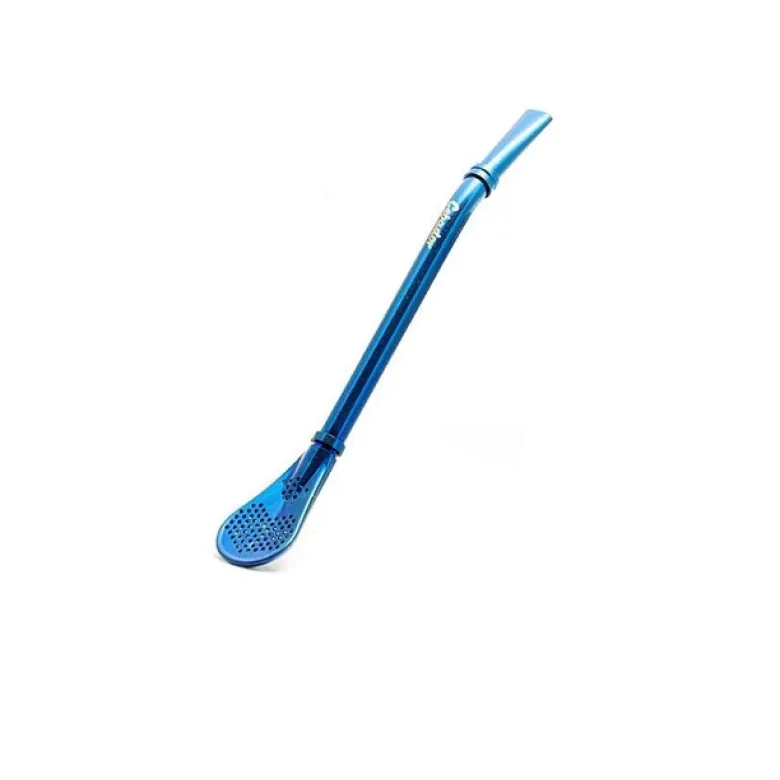 Bombilla Gringo Niebieska długość 15,5 cm