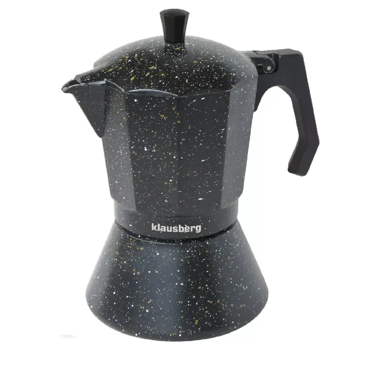 Klausberg Kawiarka aluminiowa na indukcję 12 tz / 600 ml czarny marmurek - zdjęcie 1