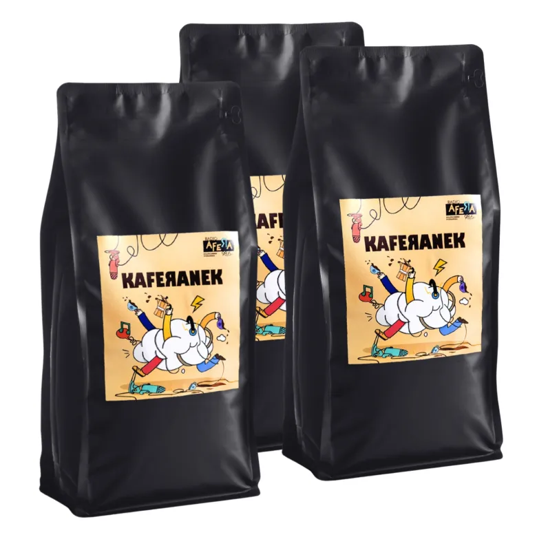 KAFERANEK Poznańskie Radio Afera kawa ziarnista 3 kg 3 x 1 kg
