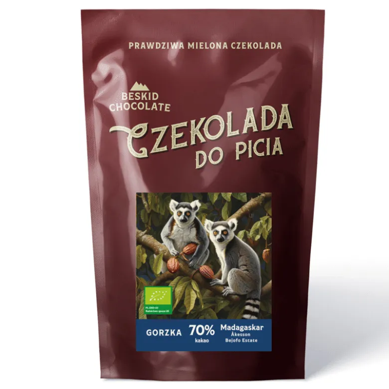 Beskid Chocolate Gorzka Czekolada do picia 70% Madagaskar 200 g