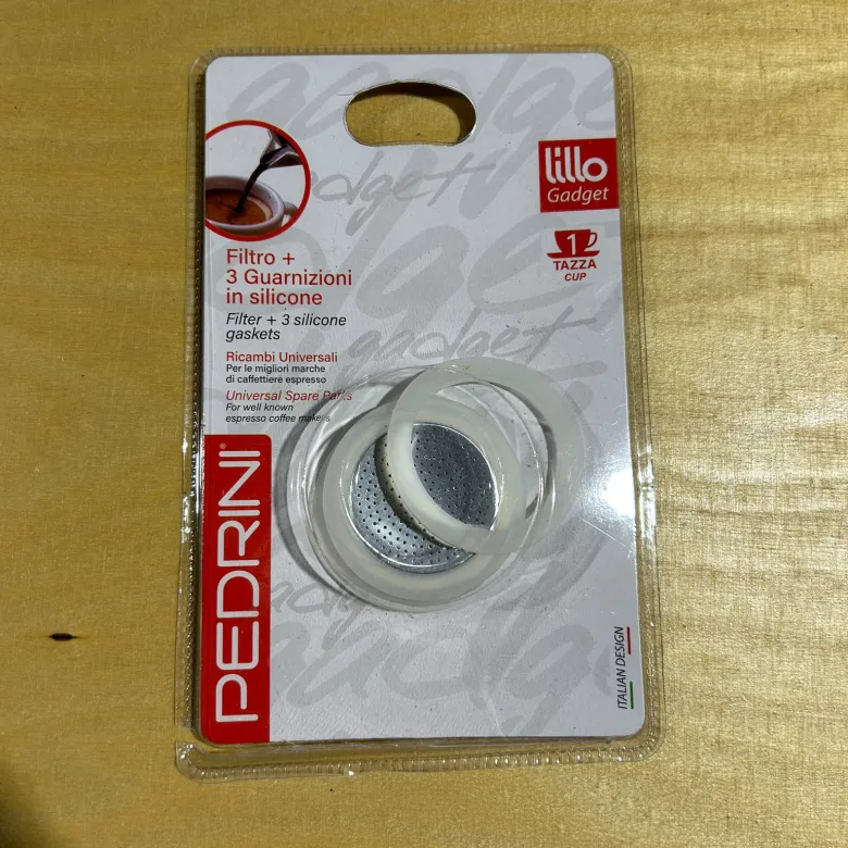 OUTLET Uszczelki i sitko do kawiarek aluminiowych Pedrini 1 tz - zdjęcie 1
