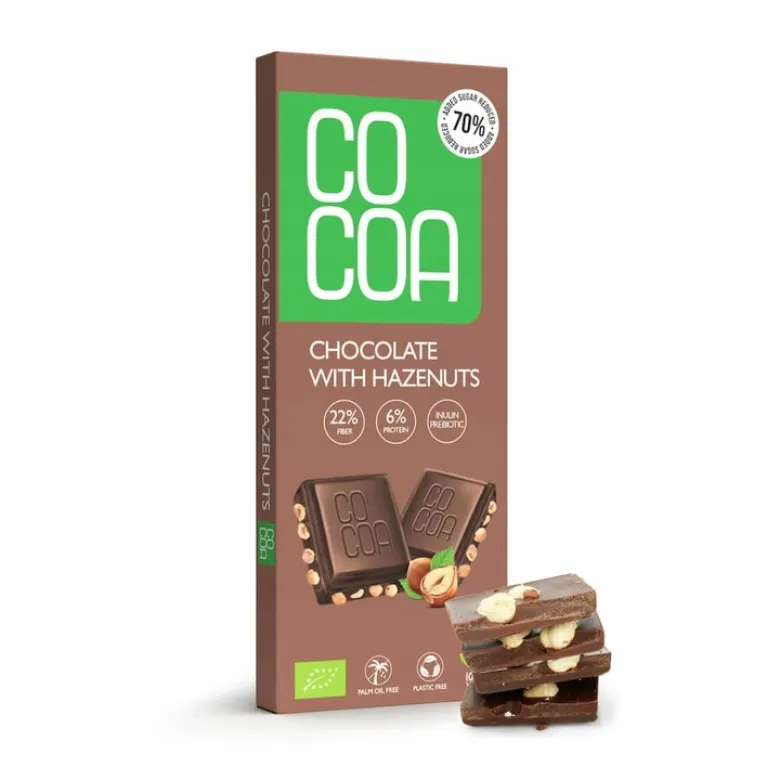COCOA Czekolada z orzechami laskowymi BIO 40 g