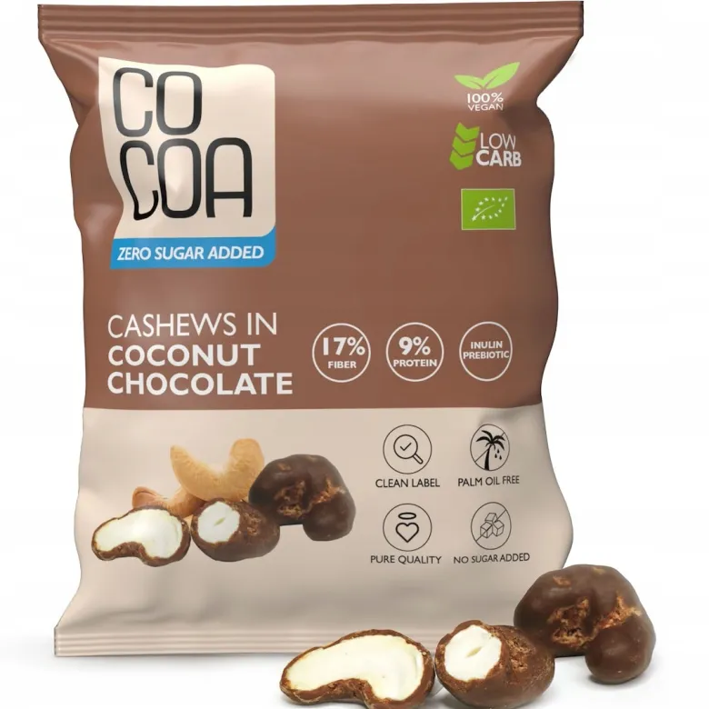COCOA Orzechy nerkowca w czekoladzie kokosowej BIO 70 g