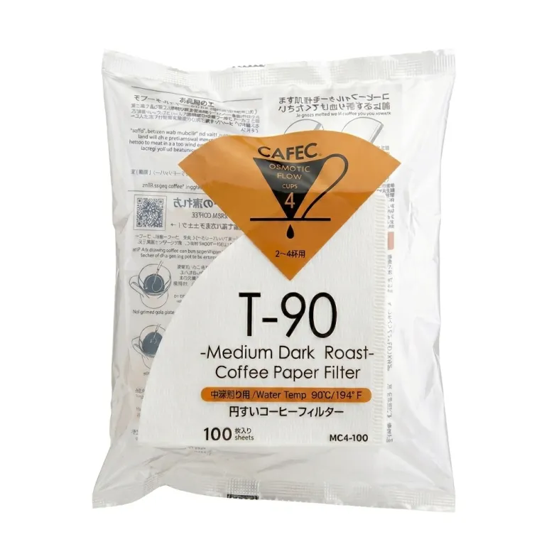 CAFEC Filtry papierowe TH-3 (dawniej T-90) Medium Roast 100 szt. 4 filiżanki - zdjęcie 1