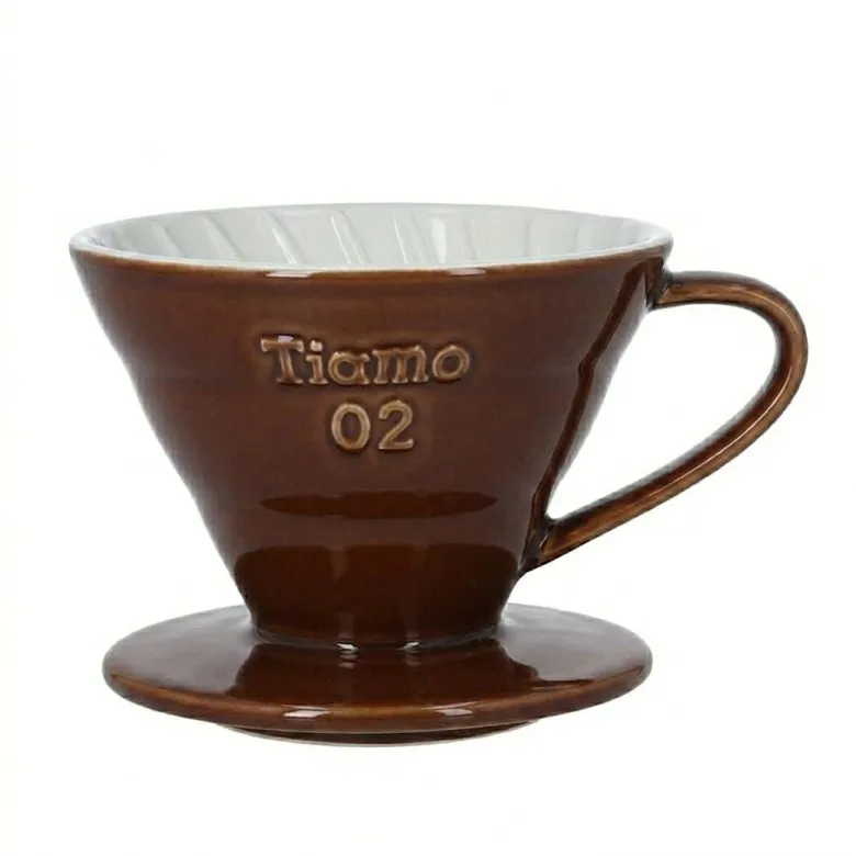 Dripper Ceramiczny Tiamo kolor brązowy rozmiar V02