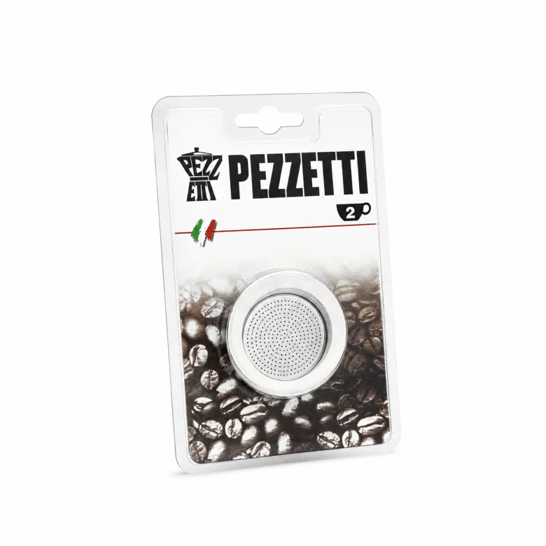 Uszczelki i sitko do kawiarek aluminiowych Pezzetti pojemność 2 tz