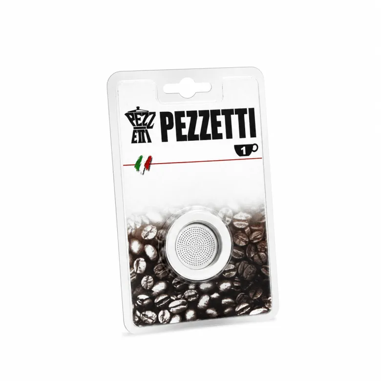 Uszczelki i sitko do kawiarek aluminiowych Pezzetti pojemność 1 tz