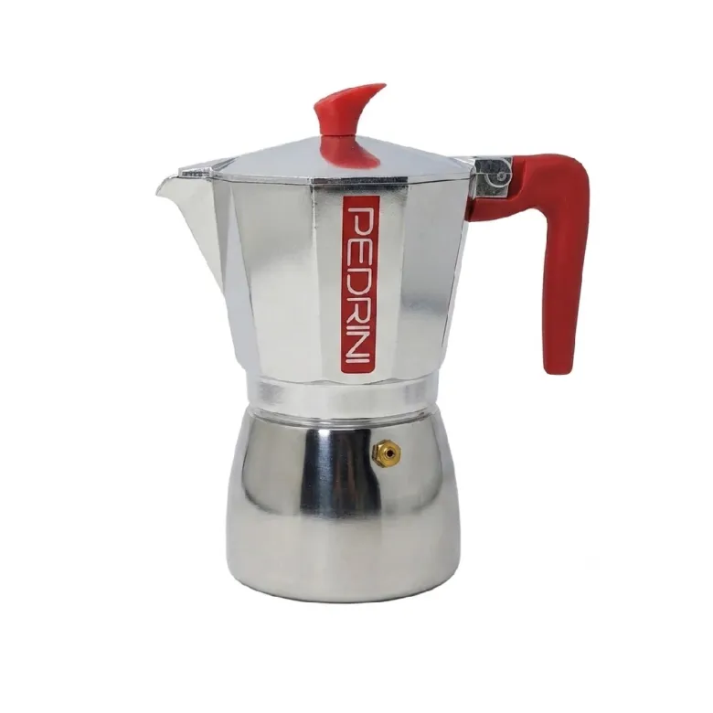 Pedrini Aroma Induction kawiarka na indukcję 6 tz / 300 ml stalowo-czerwona